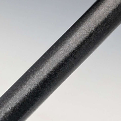 Antique American black shaft crocodile-look pure silver decorative handle walking stick 80cm