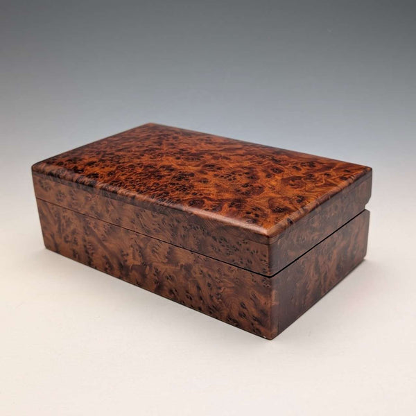 Vintage British wooden laminated box