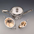 Circa 1885 British Antique Silver Plate Tea Set, 3 Pieces, Briddon Brothers