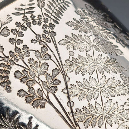Circa 1885 British Antique Silver Plate Tea Set, 3 Pieces, Briddon Brothers