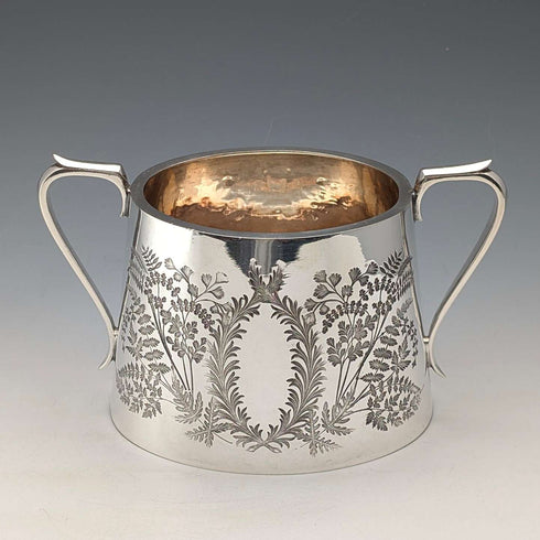 Circa 1885 British Antique Silver Plate Tea Set, 3 Pieces, Briddon Brothers