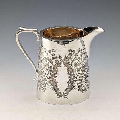 Circa 1885 British Antique Silver Plate Tea Set, 3 Pieces, Briddon Brothers