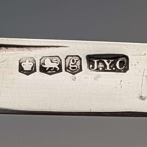 1924 年英國古董白色珍珠手柄純銀刀片小刀 John Yeomans Cowlishaw