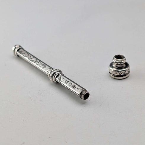 Circa 1908 British antique pure silver push-type pencil 59-81mm Francis Webb
