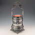 Late 19th Century American Antique Silver Plate Pocket Watch Holder & Trinket Box Reed & Barton