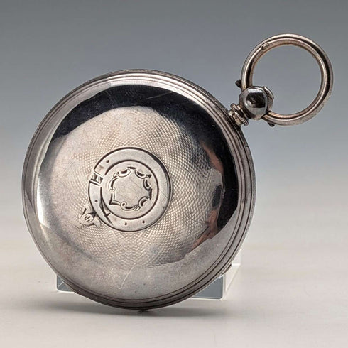1862年 英国古董 装饰表盘 钥匙上弦怀表 直径53mm 运行良好