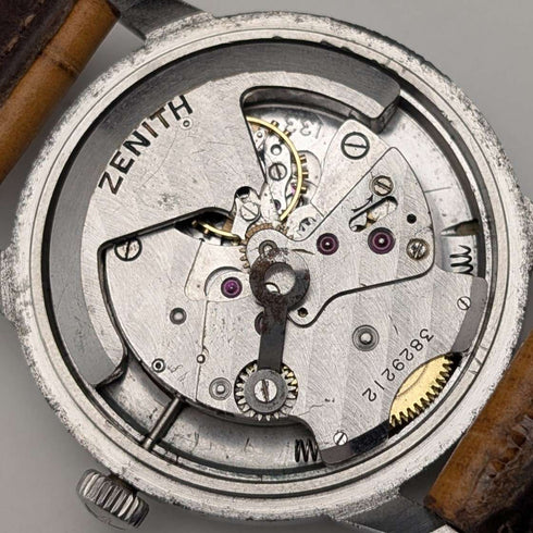 Reloj de pulsera automático para caballero Zenith de 1950, calibre 133, caja de acero de 35 mm, en buen estado de funcionamiento.