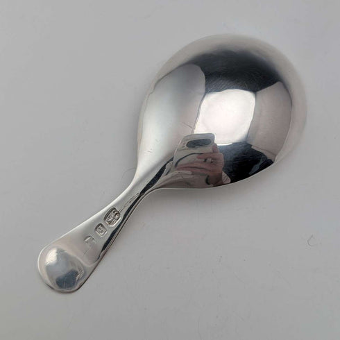 Cuchara para té de plata de ley antigua británica de 1801