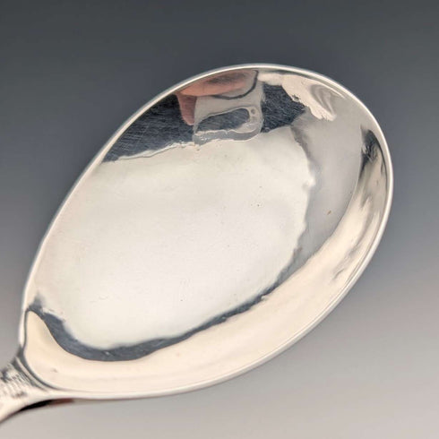 Cuchara para té de plata de ley antigua británica de 1801
