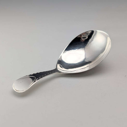 Cuchara para té de plata de ley antigua británica de 1801