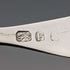 Cuchara para té de plata de ley antigua británica de 1801
