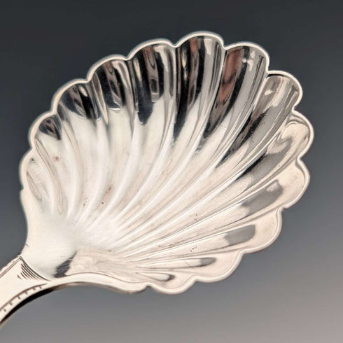 Cuchara para té de plata esterlina, antigüedad británica de 1910, William Hutton