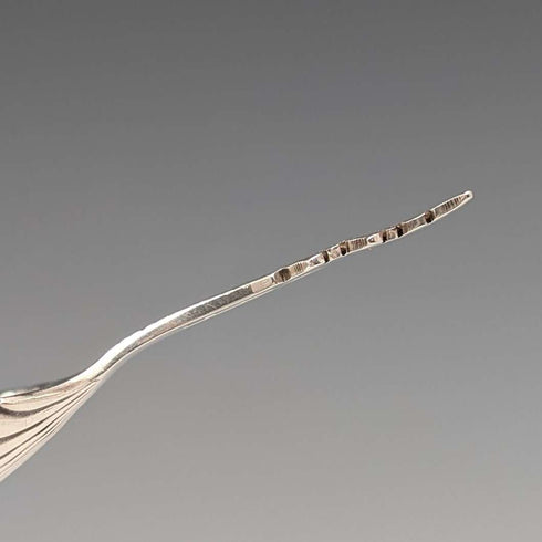 Cuchara para té de plata esterlina, antigüedad británica de 1910, William Hutton
