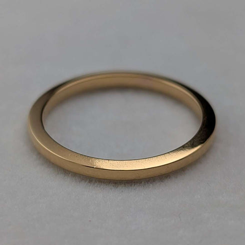 Anillo de oro de 22 quilates, vintage británico de 1958, 2.5 g (talla 12), Henry Hyde