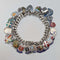 1965 British Vintage Sterling Silver Charm Bracelet 74g WJS