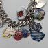 1965 British Vintage Sterling Silver Charm Bracelet 74g WJS