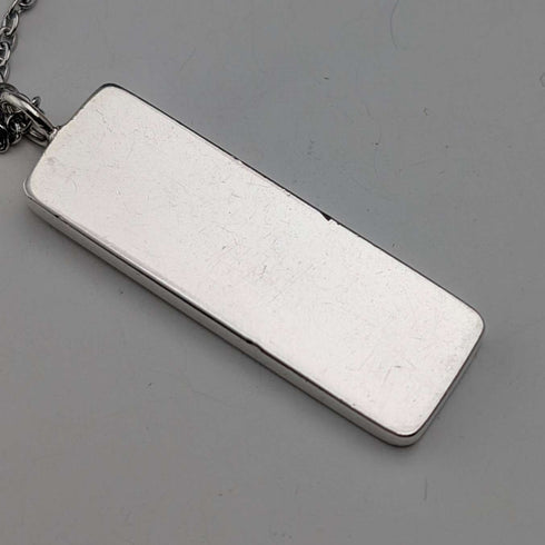 Colgante de lingote de plata de ley británica de 1978, 16 g, con collar