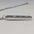 Colgante de lingote de plata de ley británica de 1978, 16 g, con collar