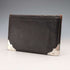 Cartera plegable de piel con adornos de plata de ley, antigua, Reino Unido, 1902, PWS