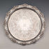 Vintage British silver plated round leg Salva, diameter 36cm