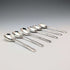 1885 Cucharas de té de plata esterlina antigua británica x6, total 76g, John Round