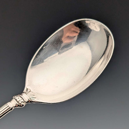 1885 Cucharas de té de plata esterlina antigua británica x6, total 76g, John Round