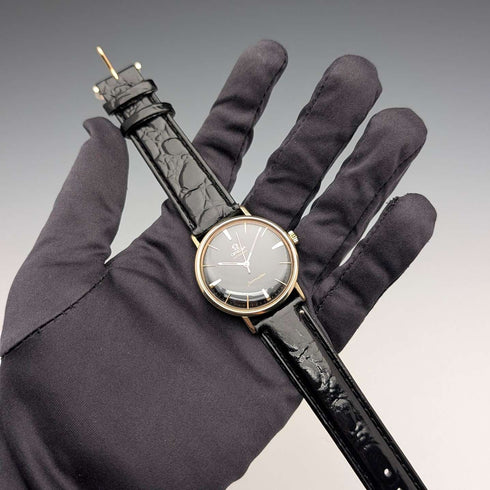 1961년 오메가 씨마스터 Ref.14765 61 SC 남성용 자동식 손목시계 Cal.552 블랙 다이얼 작동 양호