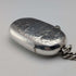 Circa 1900 British antique sterling silver Albert chain, 75g, with sterling silver Vesta case