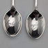 Cucharas de café vintage británicas de plata de ley con decoración de esmalte, 1967 (juego de 4, 48 g en total), de Turner & Simpson, en estuche.