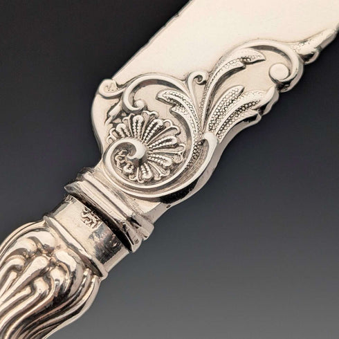 1850年頃 英国アンティーク 純銀ハンドル カトラリー6ペア Charles Needham 木箱入り