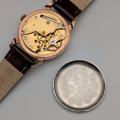 1960年代頃 英国ヴィンテージ スミス 腕時計 SMITH DeLux 15石機械式 動作良好
