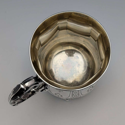 1864년 영국 앤티크 순은제 머그컵 131g Edward & John Barnard