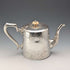 Tetera de plata chapada, antigüedad inglesa de alrededor de 1900, de John Henry Potter