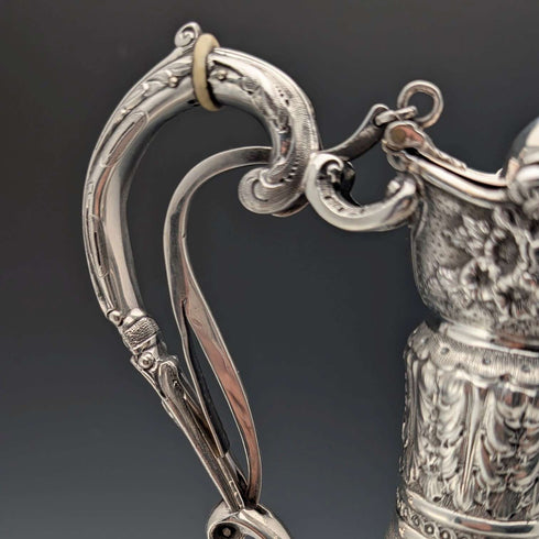 【お取り寄せ品】1893 英国アンティーク 純銀製 クラレットジャグ 900g Mappin&Webb