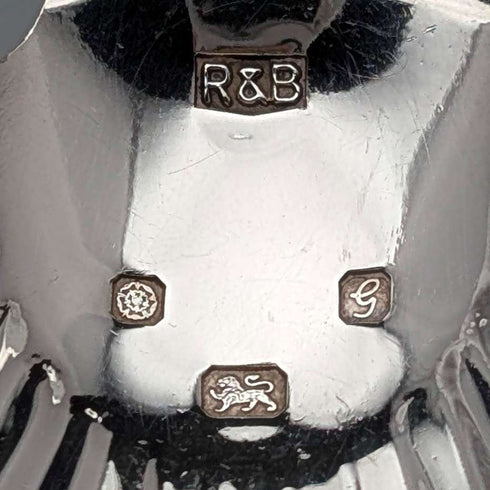 Cuchara para té de plata esterlina, vintage, Reino Unido, 1981, Roberts & Belk