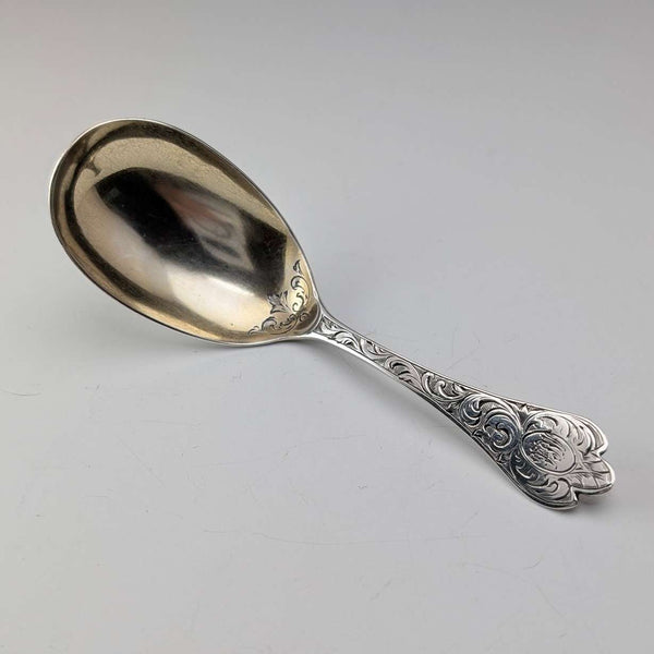 1901年 英国古董 纯银制 茶叶勺 Robert Stebbings