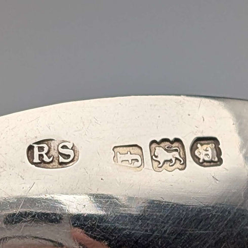 1901年 英国古董 纯银制 茶叶勺 Robert Stebbings