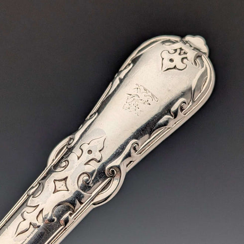 1866 年英國古董純銀水果餐具 6 對共 555 克 Chawner&Co