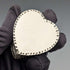 Caja de plata de ley en forma de corazón, antigüedad británica de 1892, 25 g