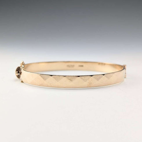 British vintage 9ct gold rolled gold bangle/bracelet Henry Griffith and Sons