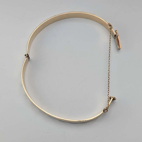 British vintage 9ct gold rolled gold bangle/bracelet Henry Griffith and Sons