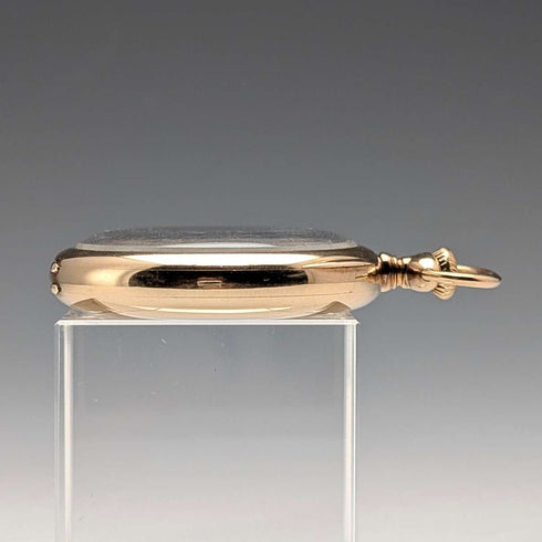 Reloj de bolsillo antiguo Vacheron Constantin, circa 1915, caja de oro macizo de 14 quilates, firmado J.E. Caldwell, en buen estado de funcionamiento.