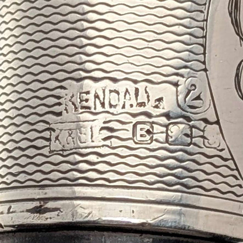 1937年 英国复古绅士弯柄纯银装饰手杖 93cm Kendall&Sons