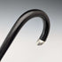 1913 British antique gentleman's curved handle pure silver decorated walking stick 92cm J Howell&Co Ltd