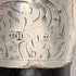 1913 British antique gentleman's curved handle pure silver decorated walking stick 92cm J Howell&Co Ltd