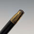 1913 British antique gentleman's curved handle pure silver decorated walking stick 92cm J Howell&Co Ltd