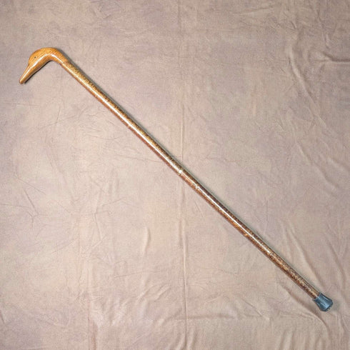 复古棕色柄鸭头手柄旅行手杖 91cm
