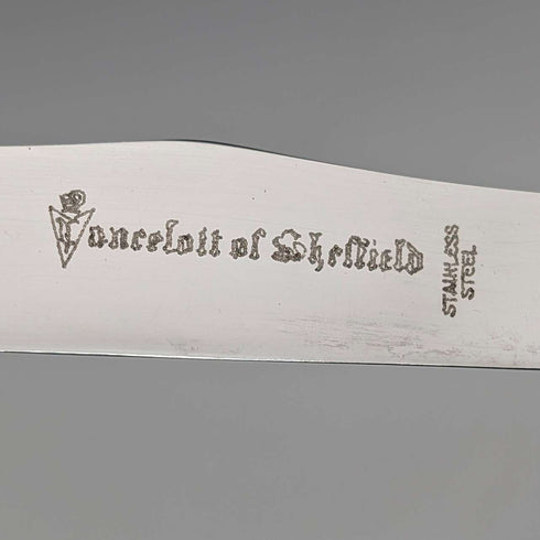 영국 빈티지 앤틀러 핸들 스테이크 커틀러리 6페어 세트 Lancelott of Sheffield