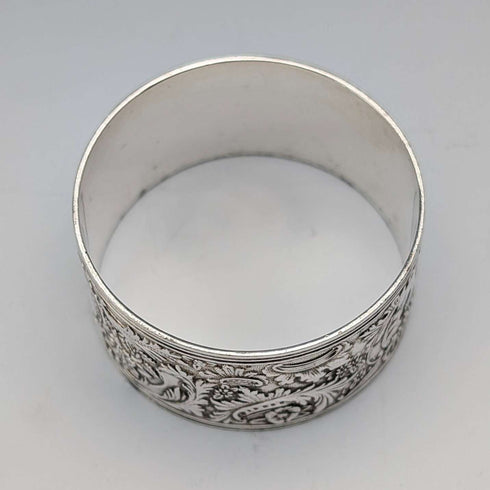 Juego de 6 servilleteros de plata chapada, antigüedades británicas