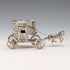 1907 British antique sterling silver carriage miniature 72g Boaz Moses Lendeck